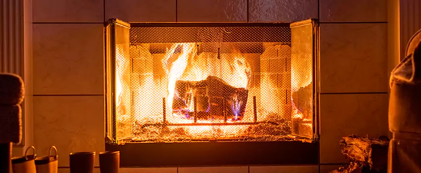 Mendota Hearth Landscape Fireplace Installation in Woodlawn, Maryland