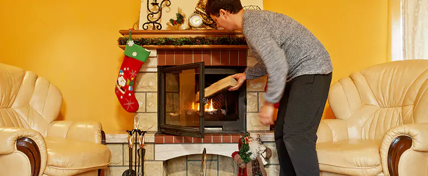 Rusted Metal Fireplace Restoration in Woodlawn, Maryland