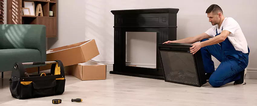 Old Rusted Metal Fireplace Repair And Replacement in Woodlawn, MD